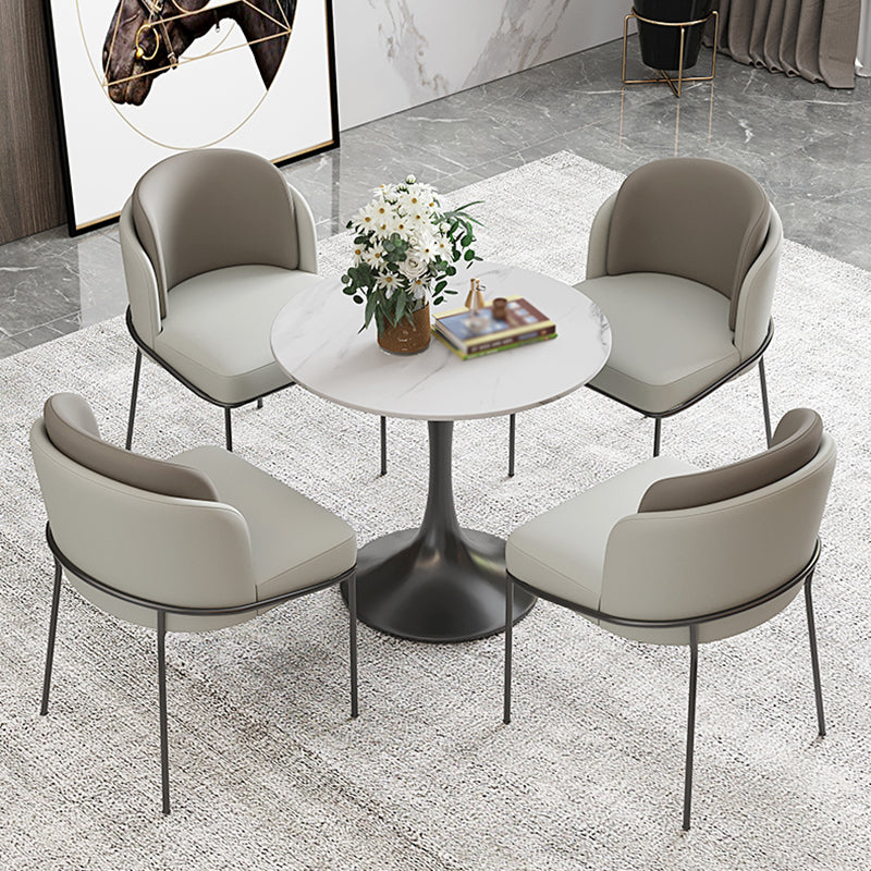 Contemporary 1/3/4/5 Pieces Dining Set Round Dining Room Table Set
