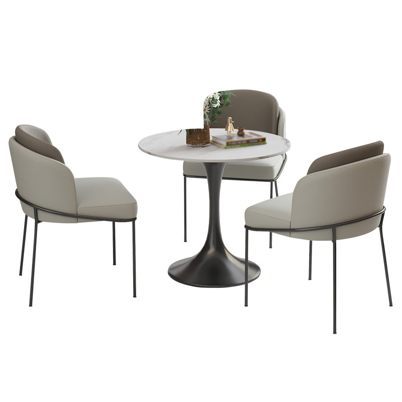 Contemporary 1/3/4/5 Pieces Dining Set Round Dining Room Table Set