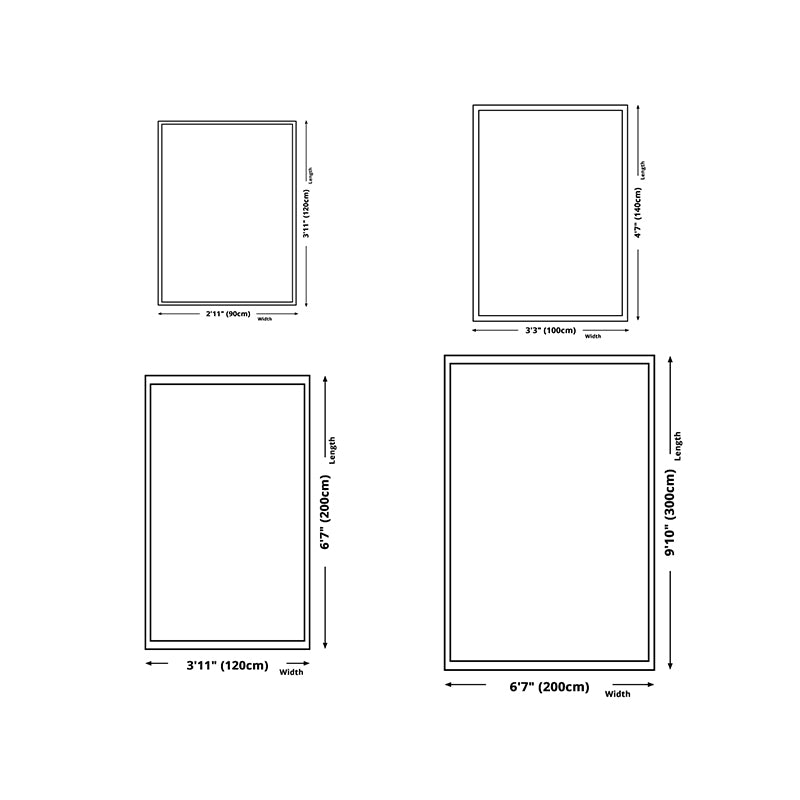 Light Yellow Rug PVC Color Piece Rug Non-Slip Backing Rug for Living Room