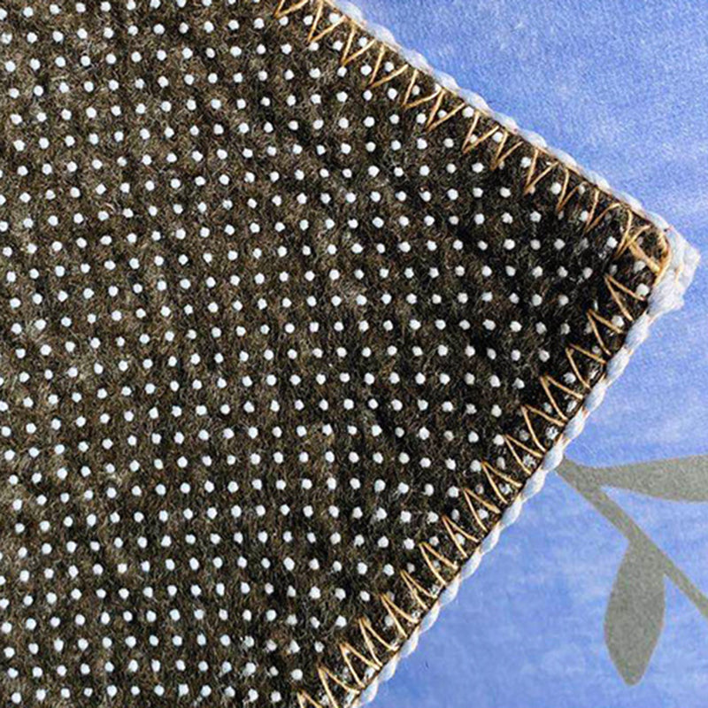 Brown Stone Pattern Carpet Polyester Simple Carpet Washable Carpet for Home Decor