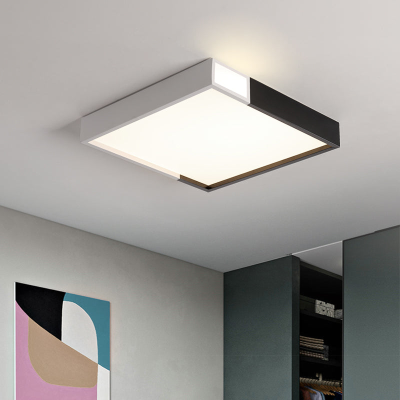 Contemporary Flush Mount Ceiling Lighting Fixture Geometry Shape LED Ceiling Light