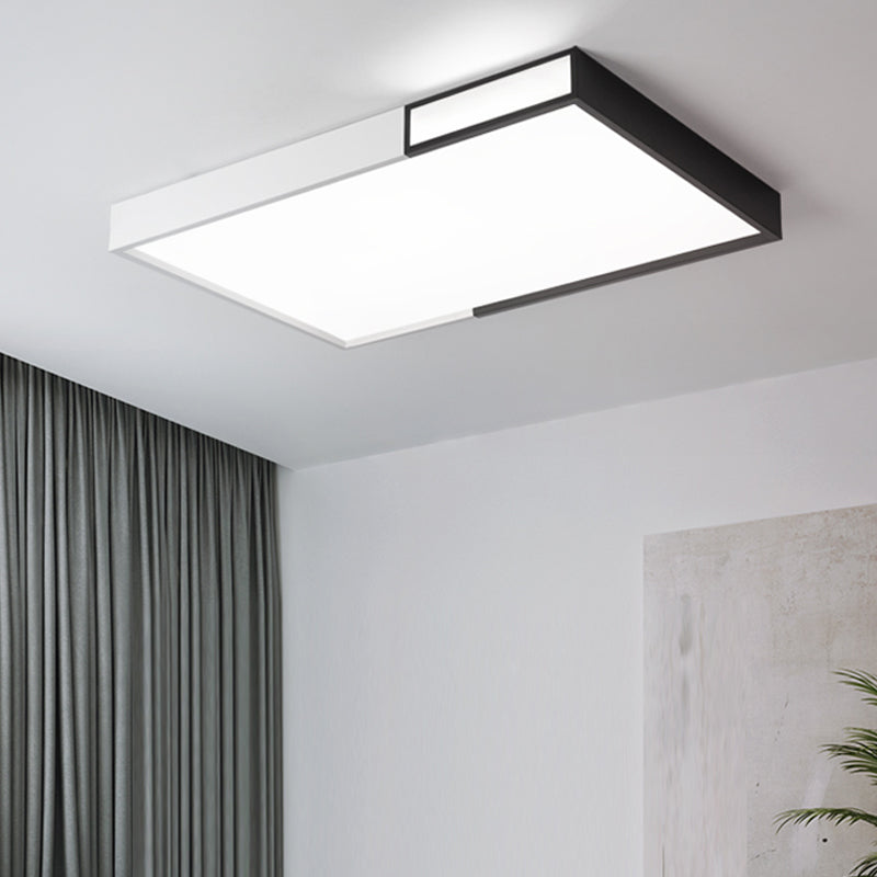 Contemporary Flush Mount Ceiling Lighting Fixture Geometry Shape LED Ceiling Light