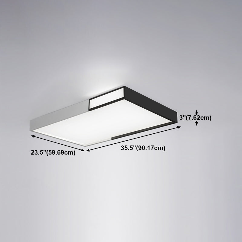 Contemporary Flush Mount Ceiling Lighting Fixture Geometry Shape LED Ceiling Light