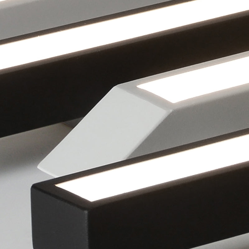 Luminaire de plafond encastré à plusieurs têtes, plafonnier LED contemporain
