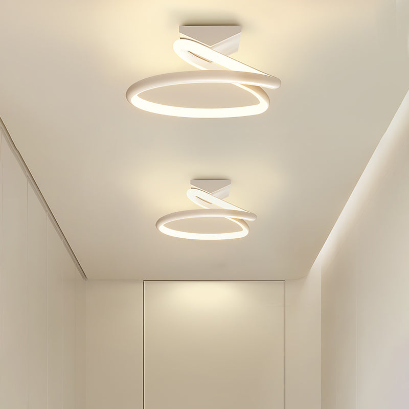 Plafonnier encastré à LED de simplicité de lumière montée au plafond de cercle en métal