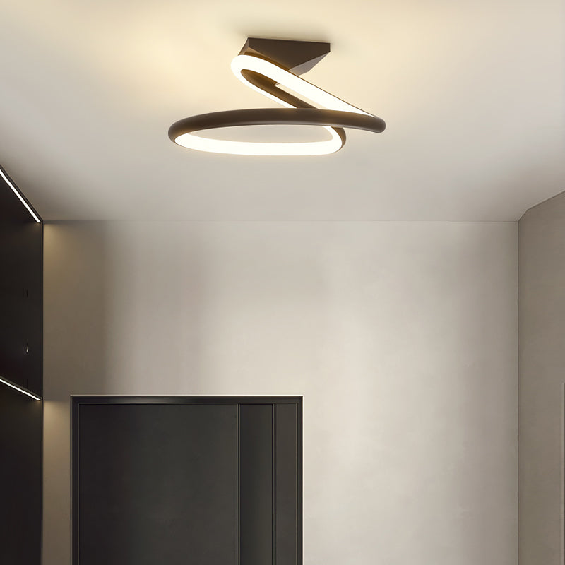 Plafonnier encastré à LED de simplicité de lumière montée au plafond de cercle en métal