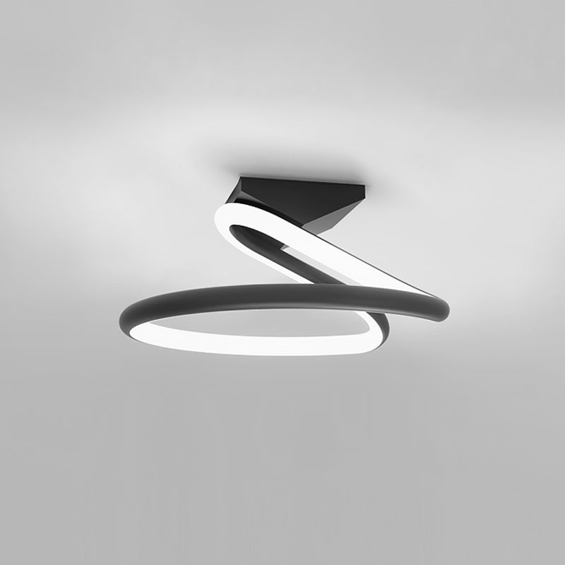 Plafonnier encastré à LED de simplicité de lumière montée au plafond de cercle en métal
