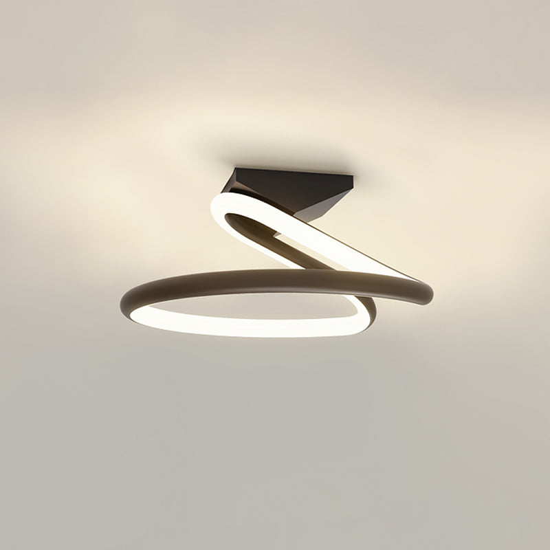 Plafonnier encastré à LED de simplicité de lumière montée au plafond de cercle en métal