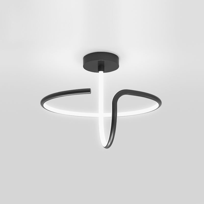 Plafonnier encastré à LED de simplicité de lumière montée au plafond de cercle en métal