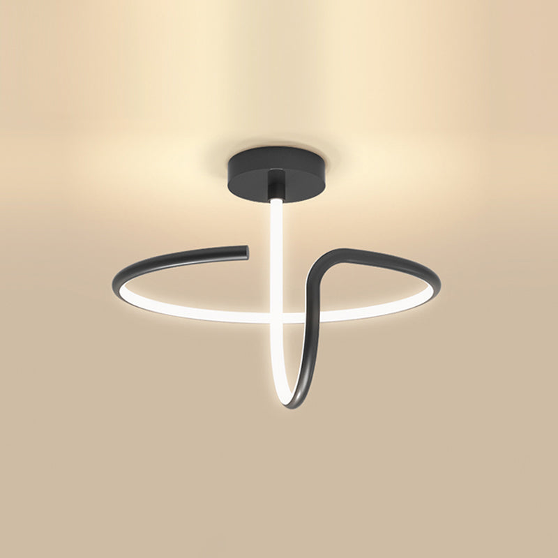 Plafonnier encastré à LED de simplicité de lumière montée au plafond de cercle en métal