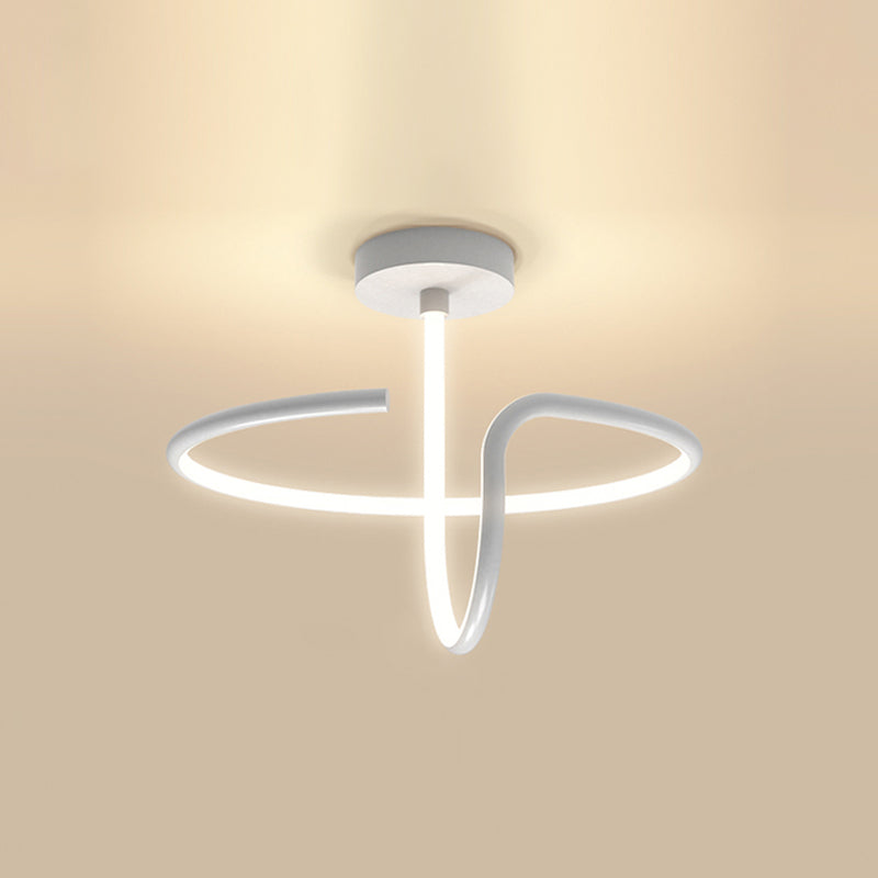 Plafonnier encastré à LED de simplicité de lumière montée au plafond de cercle en métal