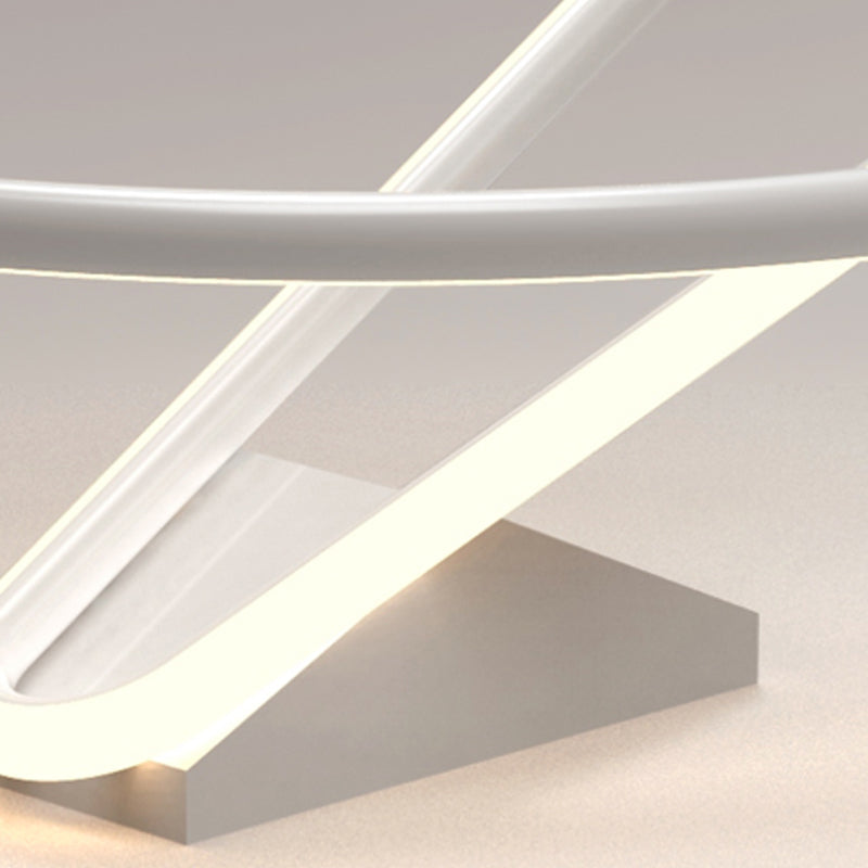 Plafonnier encastré à LED de simplicité de lumière montée au plafond de cercle en métal