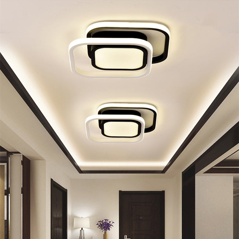 3 Lights Flush Mount Ceiling Lighting Fixture Simplicity LED Ceiling Light