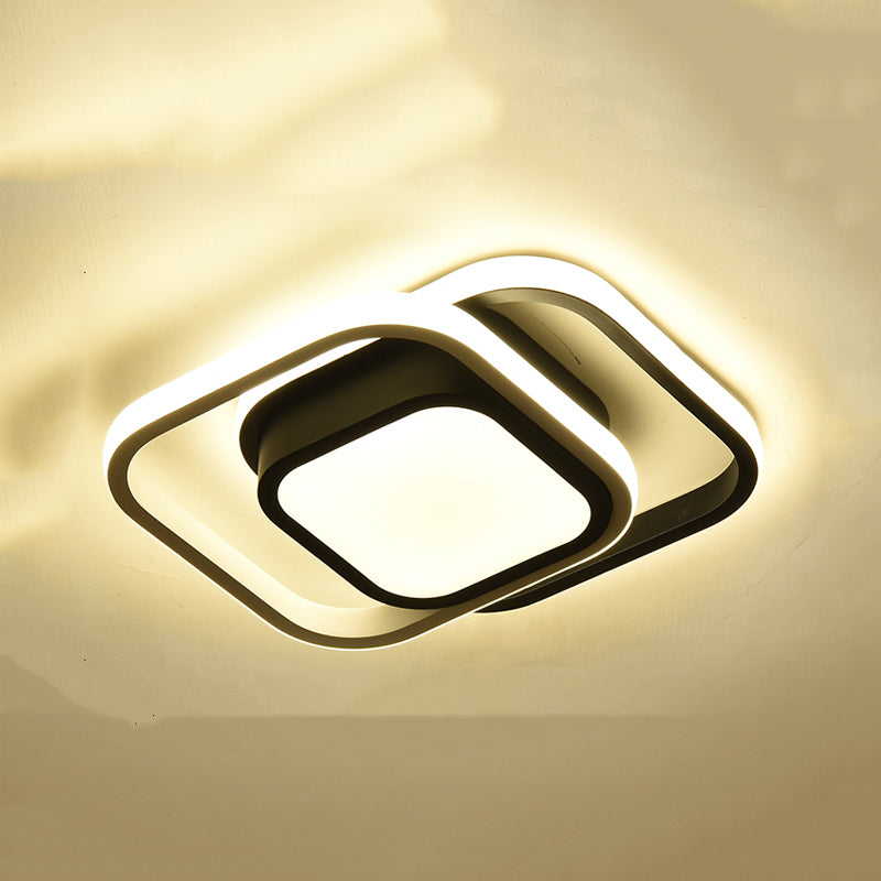 3 Lights Flush Mount Ceiling Lighting Fixture Simplicity LED Ceiling Light