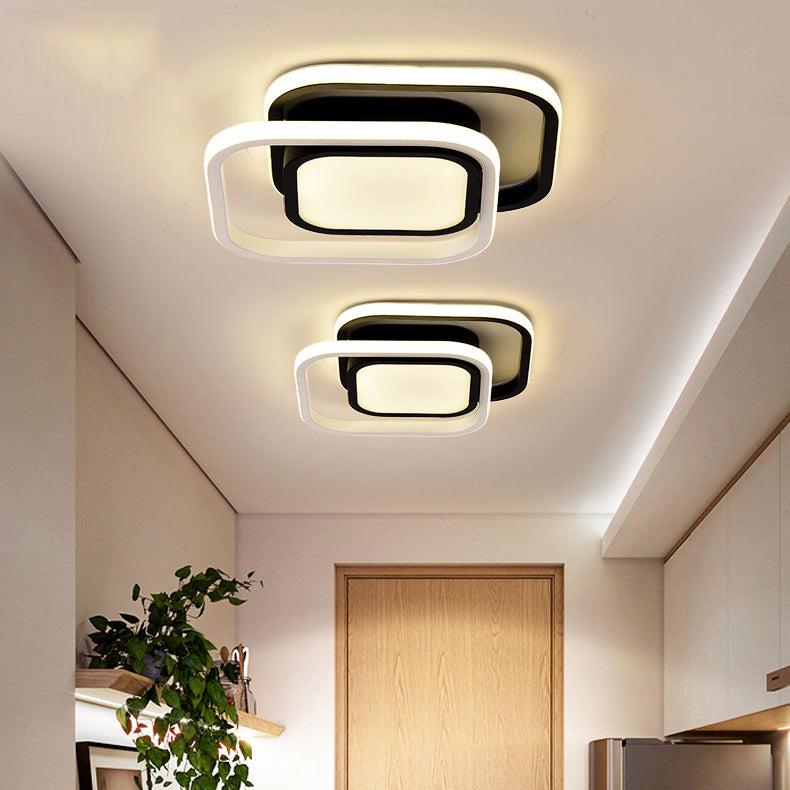 3 Lights Flush Mount Ceiling Lighting Fixture Simplicity LED Ceiling Light