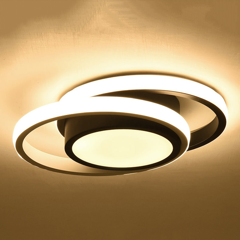3 Lights Flush Mount Ceiling Lighting Fixture Simplicity LED Ceiling Light