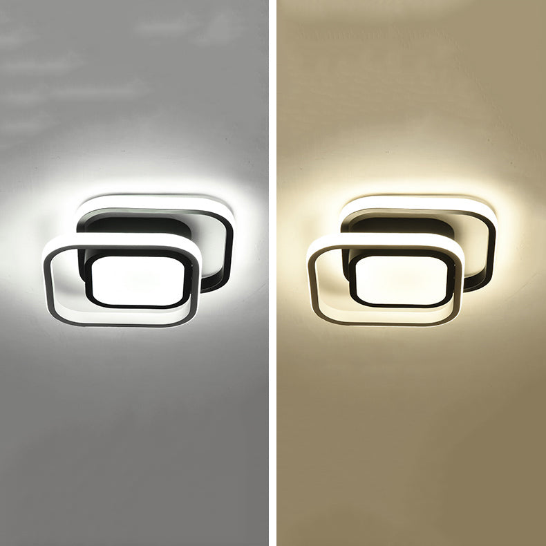 3 Lights Flush Mount Ceiling Lighting Fixture Simplicity LED Ceiling Light