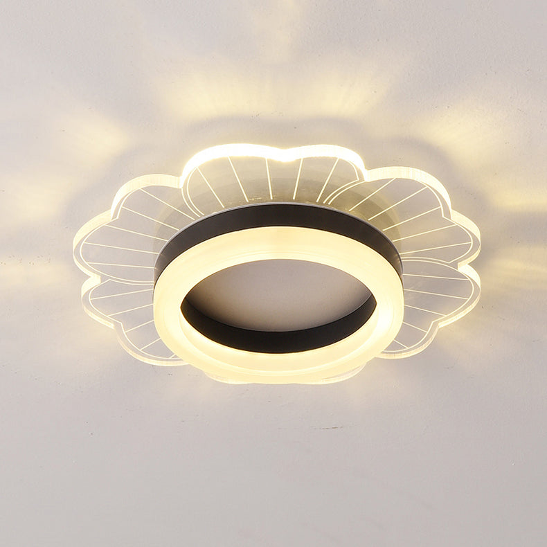 LED Flush Mount Ceiling Lighting Fixture Modern Styles Ceiling Light with Acrylic Shade