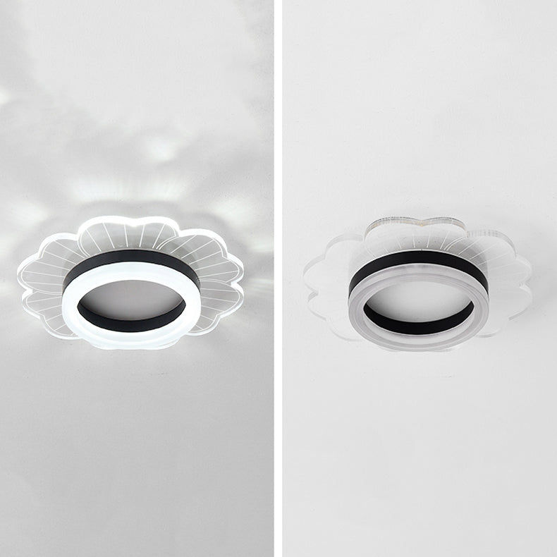LED Flush Mount Ceiling Lighting Fixture Modern Styles Ceiling Light with Acrylic Shade