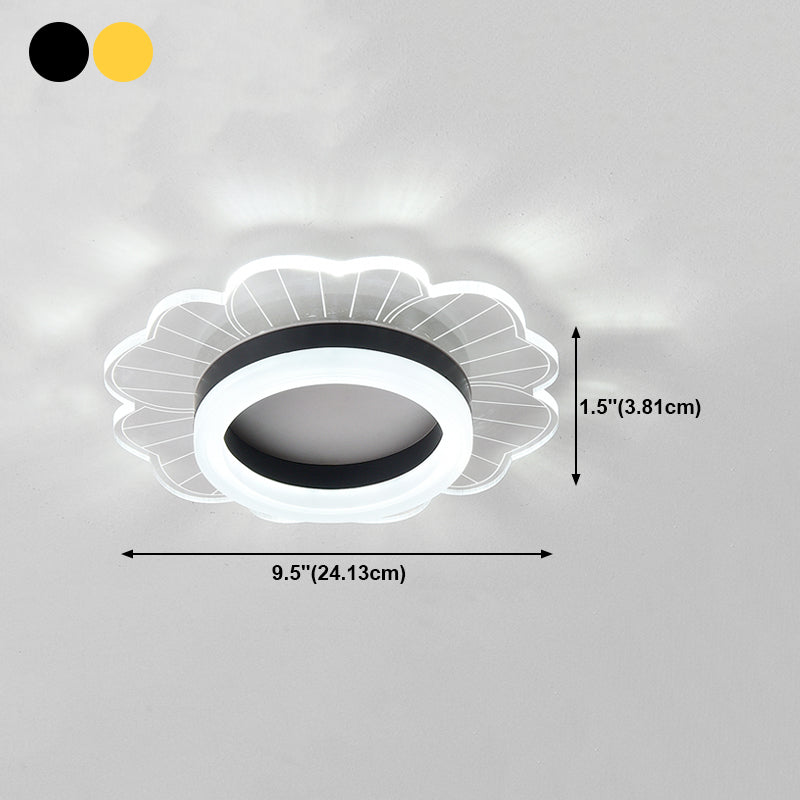 LED Flush Mount Ceiling Lighting Fixture Modern Styles Ceiling Light with Acrylic Shade