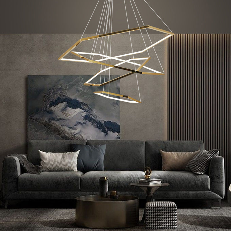 Modern Style Hanging Lights Multi-layer Chandelier for Living Room Dining Room