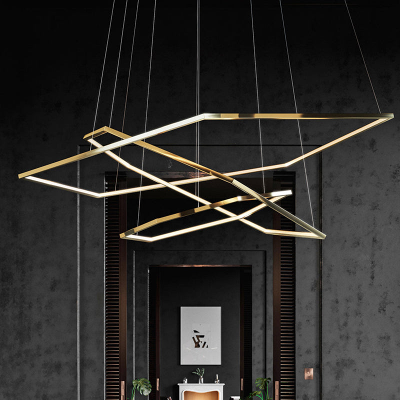 Luci sospese in stile moderno lampadario multistrato per soggiorno sala da pranzo