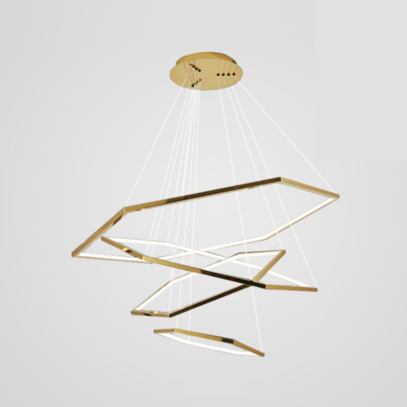 Modern Style Hanging Lights Multi-layer Chandelier for Living Room Dining Room