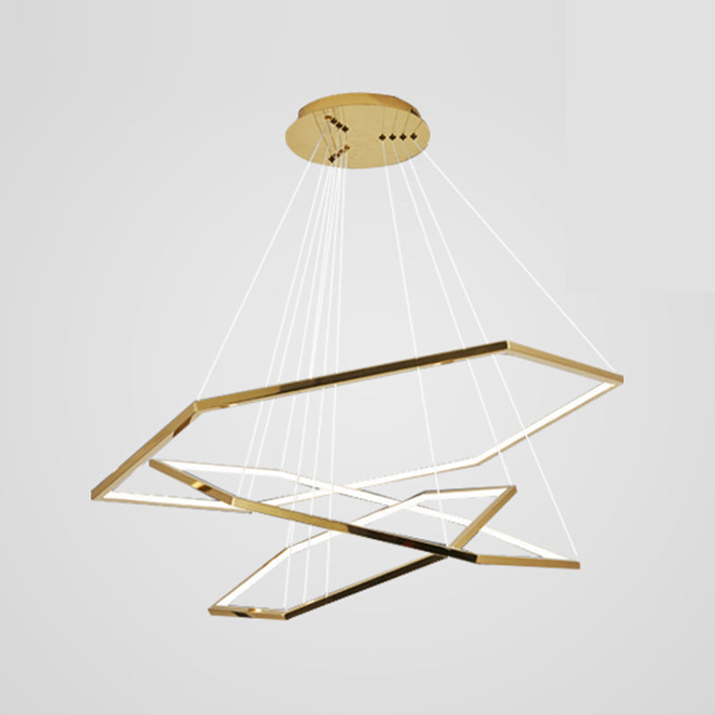 Modern Style Hanging Lights Multi-layer Chandelier for Living Room Dining Room