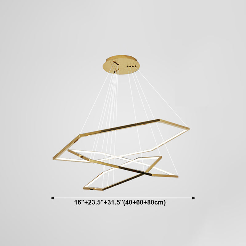 Modern Style Hanging Lights Multi-layer Chandelier for Living Room Dining Room