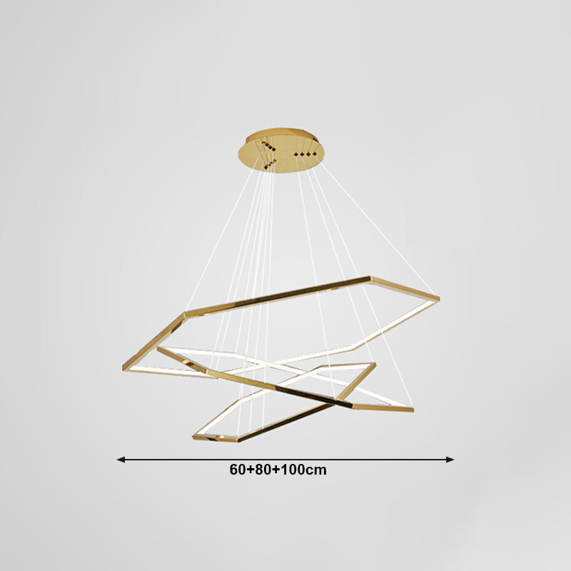 Modern Style Hanging Lights Multi-layer Chandelier for Living Room Dining Room