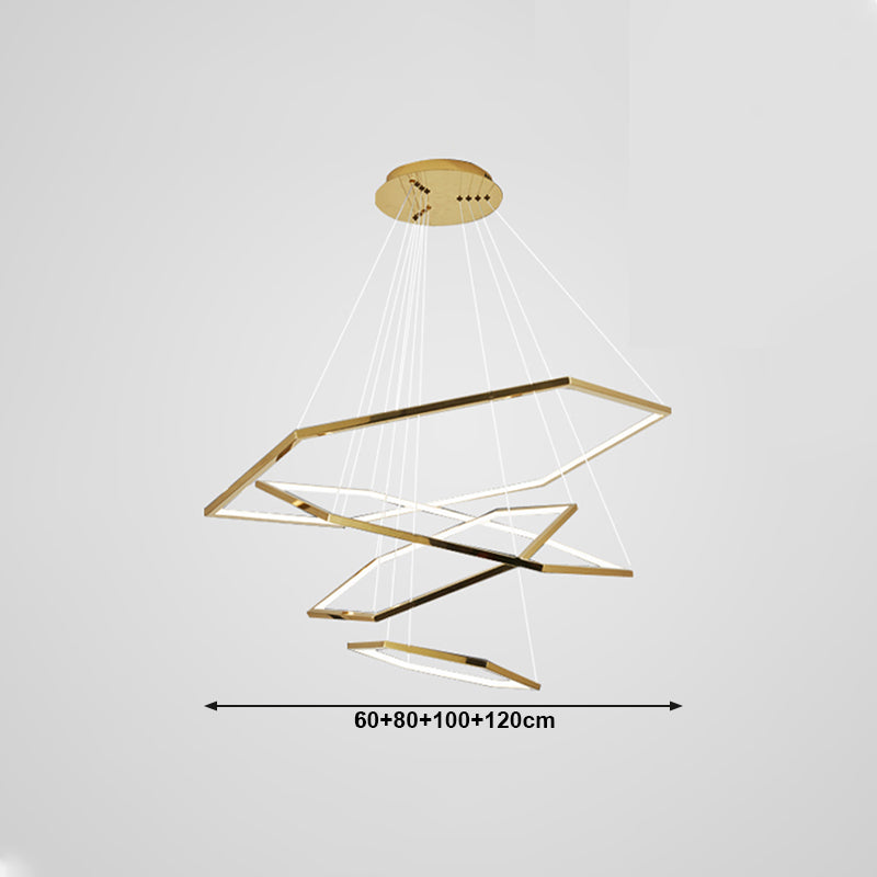 Modern Style Hanging Lights Multi-layer Chandelier for Living Room Dining Room