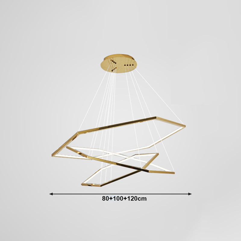 Modern Style Hanging Lights Multi-layer Chandelier for Living Room Dining Room