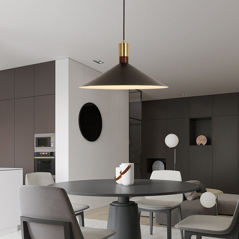Apparecchio di illuminazione a sospensione in metallo a led industriale per soggiorno per soggiorno