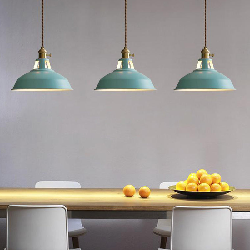 Industrial Hanging Light Colorful Metal Pendant Lighting Fixture for Living Room