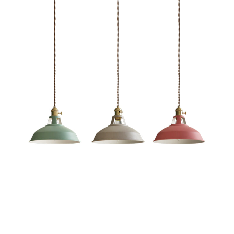 Industrial Hanging Light Colorful Metal Pendant Lighting Fixture for Living Room