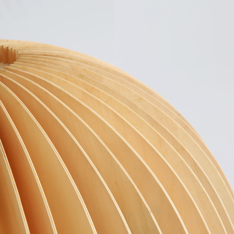 Aménagement de pendentif en bois léger en bois moderne pour le salon