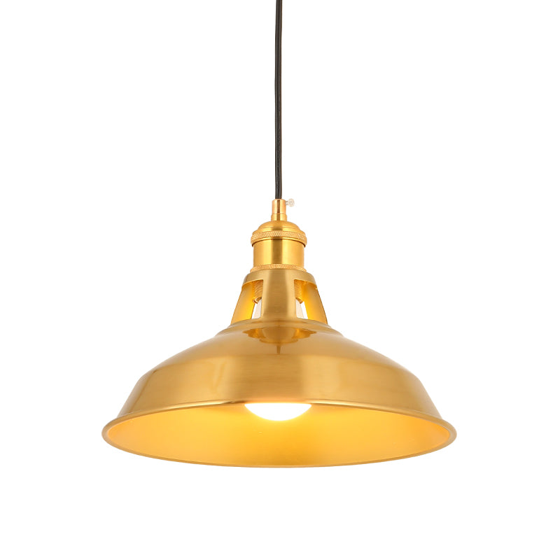 Éclairage de pendentif de nuance de nuance en métal de lumière industrielle pour le salon