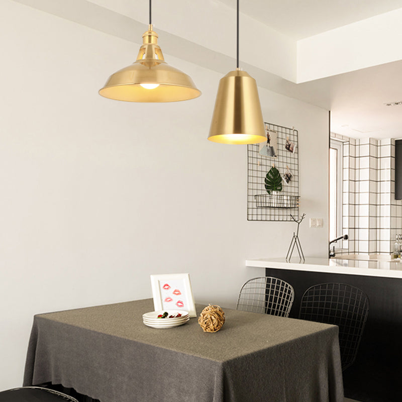 Éclairage de pendentif de nuance de nuance en métal de lumière industrielle pour le salon