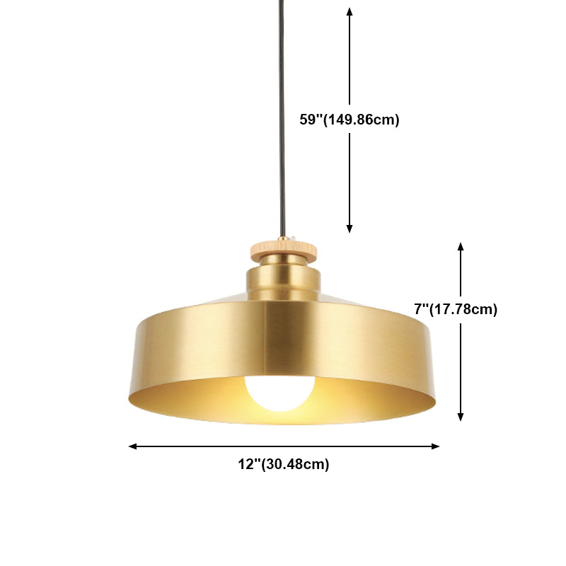 Funzione per illuminazione a sospensione in metallo a sospensione industriale per salotto