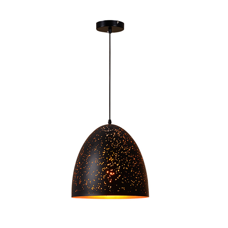 Lumière suspendue industrielle 1 pendentif lumineux avec une teinte en métal pour le salon