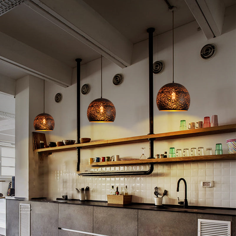 Lumière suspendue industrielle 1 pendentif lumineux avec une teinte en métal pour le salon