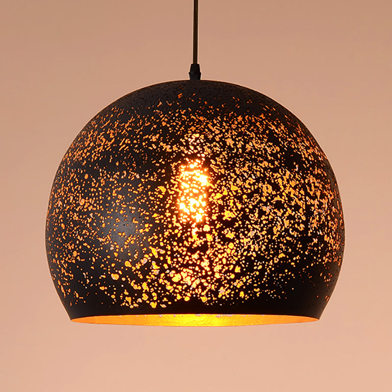 Lumière suspendue industrielle 1 pendentif lumineux avec une teinte en métal pour le salon