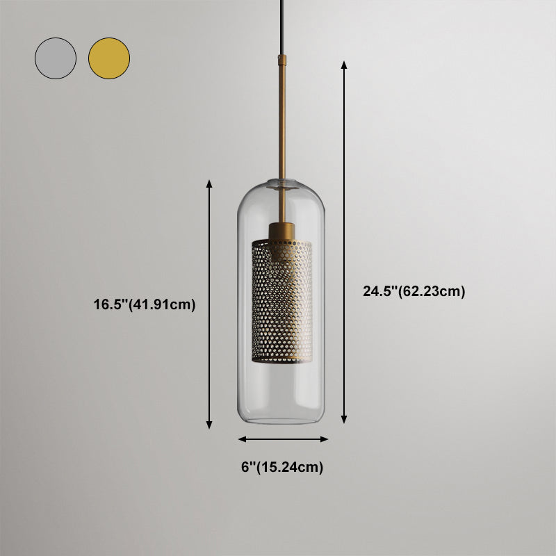 Luce in vetro industriale Ampiccamento a sospensione per il soggiorno per soggiorno