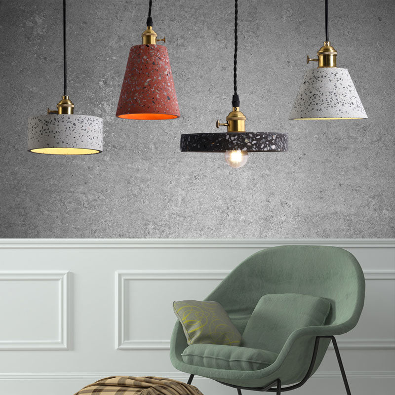 Terrazzo Hanging Light Modern Style Pendant Lighting Ayémorrat pour le salon
