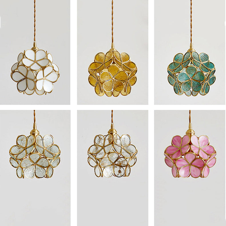 LED contemporain suspendu aux fleurs en forme de fleur