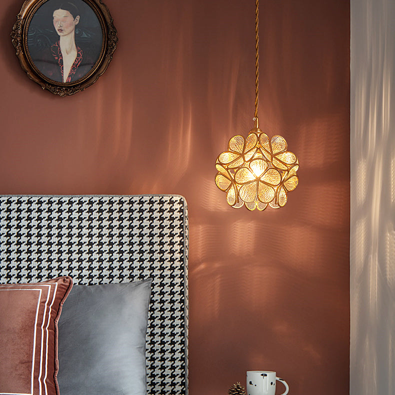 LED contemporain suspendu aux fleurs en forme de fleur