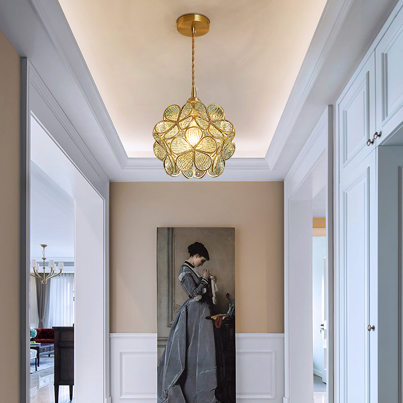 LED contemporain suspendu aux fleurs en forme de fleur