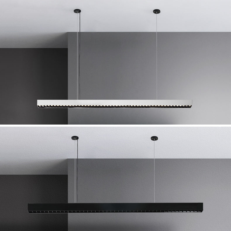 LED Island Leuchte moderne Rechteck -Hängelampe für Restaurants für Restaurants