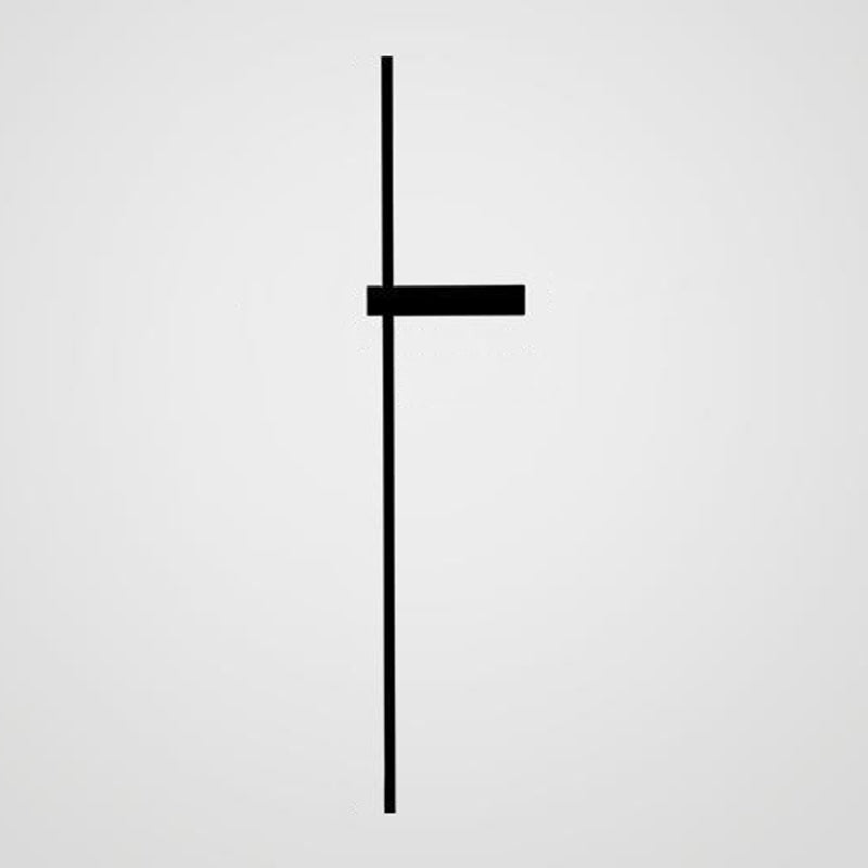 Moderne Wandleuchte minimalistische gerade LED -Wandleuchten mit Aluminium für Schlafzimmer