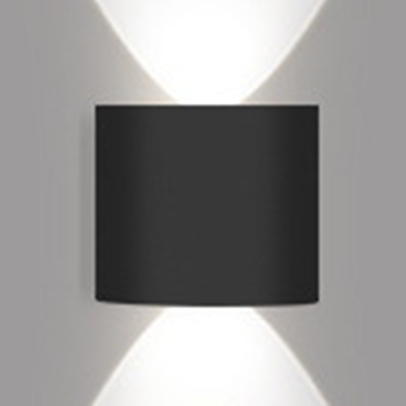 Moderne Aluminium -Wandleuchte geometrische schwarze Multi -Licht -Wandwaschmaschine für draußen